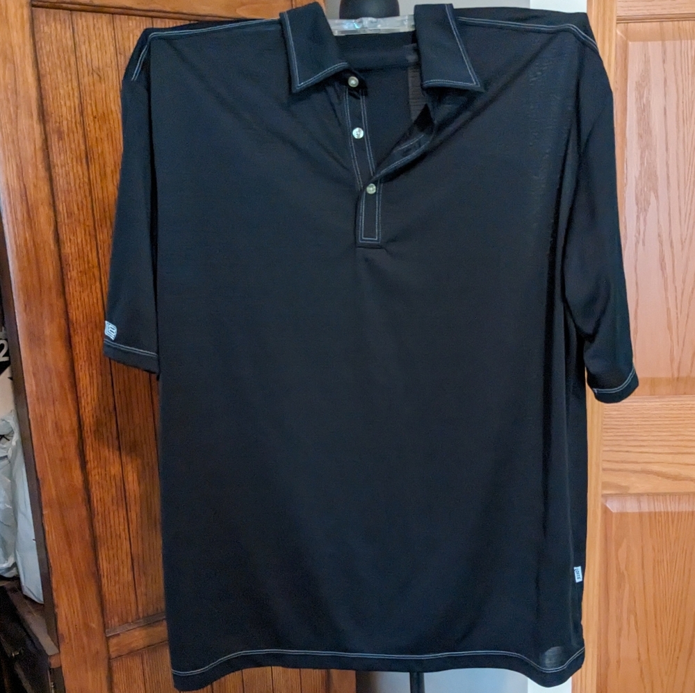 LOFT 8 Mesh Golf Shirt, Black, Sz 2XL, NWOT!